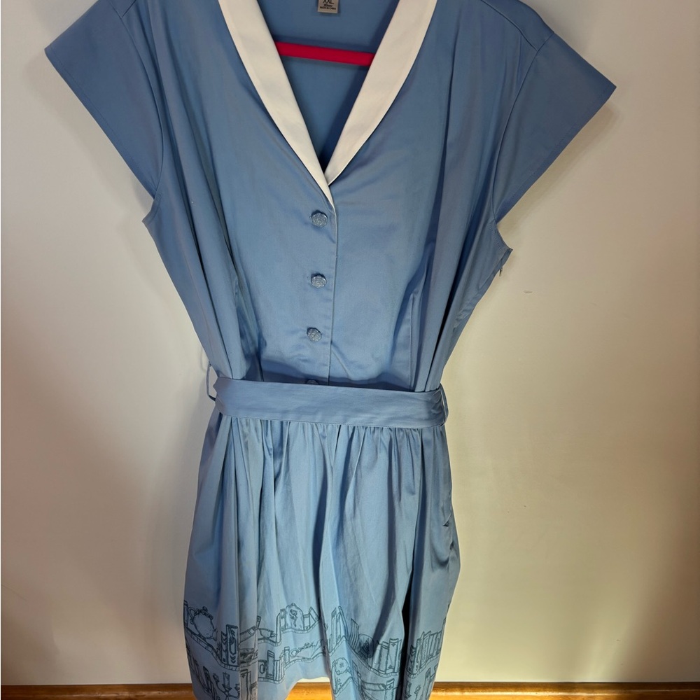 Disney dress shop blue Belle dress